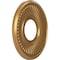 Ekena Millwork Berkshire PVC Ceiling Medallion (Canopies up to 4 1/2"), 10"OD x 3 1/2"ID x 3/4"P, Bright Coat Gold CMP10BEBGL - alternate 5